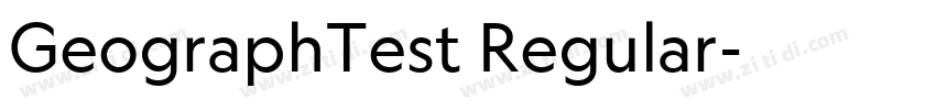 GeographTest Regular字体转换
